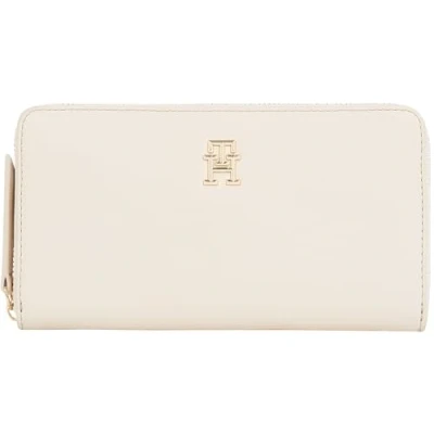 Abbildung von Tommy Hilfiger Damen Geldbörse Logotape mit Reißverschluss, Beige (Sugarcane), Einheitsgröße