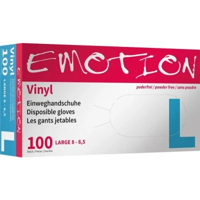 Abbildung von Efalock Vinyl Handschuhe puderfrei Emotion L