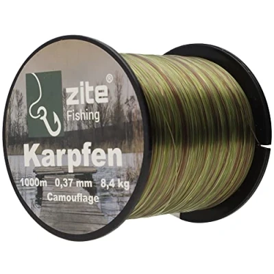 Abbildung von Zite Angelschnur Camouflage Karpfen Nylon 0,37mm 8,4kg Tragkraft 1000m