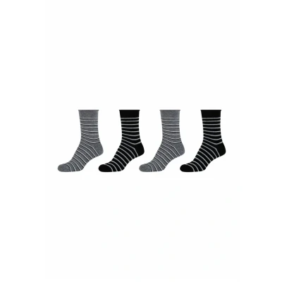 Abbildung von camano Online Ankle 4 PACK Socken, Damen, Größe: 35 38, Black
