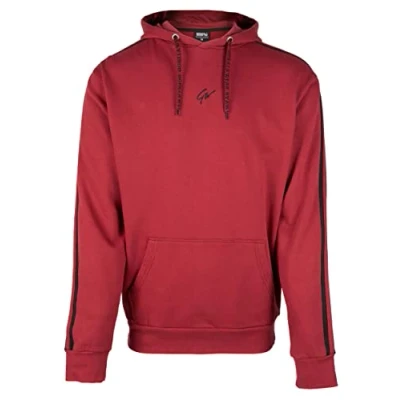 Abbildung von Gorilla Wear Banks Kapuzenpullover, Herren, Größe: 4XL, Dark red