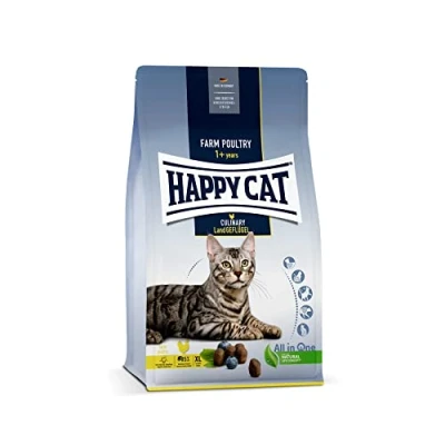 Abbildung von Happy Cat 70568 Culinary Adult Land Geflügel Katzen Trockenfutter für ausgewachsene und Kater 300 g Inhalt