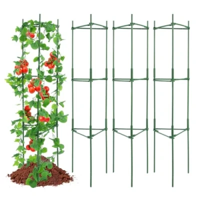 Abbildung von VEVOR 4x Rankhilfe Blumenhalter Tomatenkäfig Pflanzenhalter Pflanzenstütze 160cm