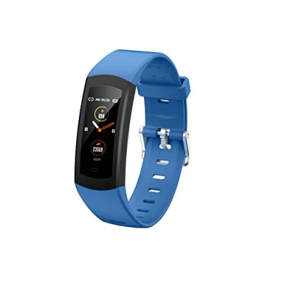 Abbildung von novasmart runR ONE Fitnesstracker, Aktivitätstracker, Smart Band mit Farbdisplay, Herzfrequenz und Blutdruckmessungen, Schlafmonitor, Kalorienzähler, Schrittzähler Blau