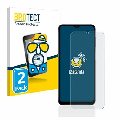 Abbildung von BROTECT Entspiegelungs Schutzfolie für Samsung Galaxy A12 (2 Stück) Matte Displayschutz Folie, Anti Reflex, Fingerprint