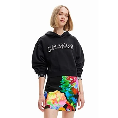 Abbildung von Desigual Damen Sweat_marion 2000 Sweatshirt, Schwarz, L EU