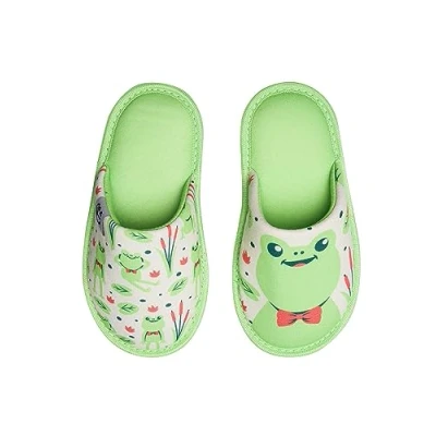 Abbildung von Dedoles Hausschuhe Damen Herren &amp; Kinder Memory Foam viele lustige Designs Einhorn Musik Regenbogen Comics Spiele Geschenk, Farbe: Quakender Frosch, Gr.: 34 35 EU