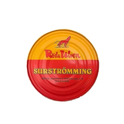 Abbildung von Surströmming fermentierte Heringe in der traditionellen Dose
