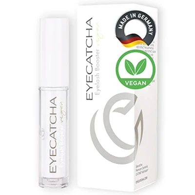 Abbildung von EYECATCHA VEGAN PREMIUM Wimpernserum für lange Wimpern MADE in GERMANY Testsieger Eyelash Booster Wimpernbooster schnelles Wachstum