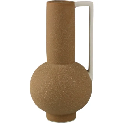 Abbildung von andas Dekovase &quot;Stryn, Vase in außergewöhnlicher Form, mit Henkel&quot;, (1 St.), Tischvase aus Keramik, Höhe ca. 20 cm, Keramikvase