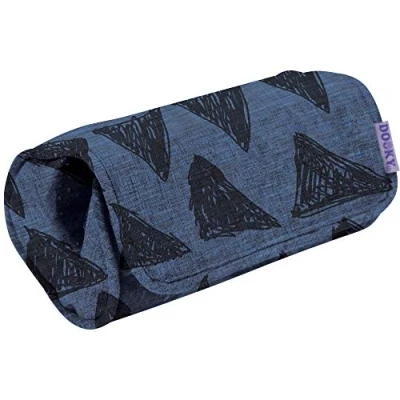 Abbildung von Original Dooky Arm Cushion Blue Tribal Polsterkissen Armschoner mit Klettverschluss für Babyschale universale Passform, grau