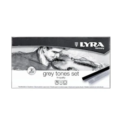 Abbildung von Lyra 5641122 Grey Tones Pastellkreiden, Pastellkreide, Grau, 17,4 x 9,0 2,0 cm