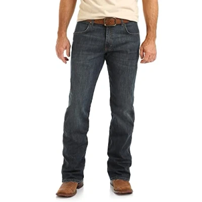 Abbildung von Wrangler Herren Retro Relaxed Fit Boot Cut Jeans, Falls City, 36W / 34L
