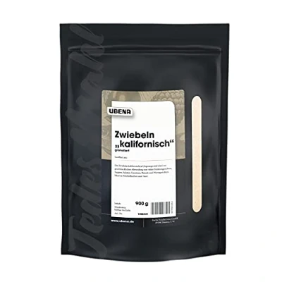Abbildung von UBENA Zwiebeln kalifornisch, granuliert im wiederverschließbaren Vorratsbeutel, 1er Pack (1 x 900 g)