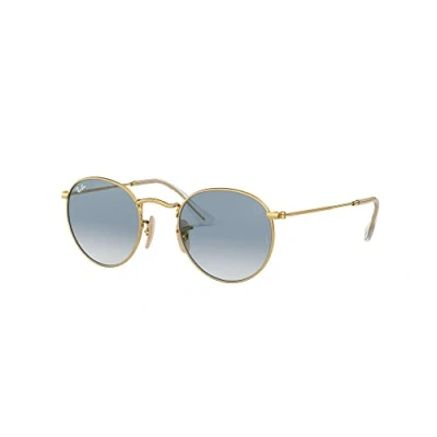 Abbildung von Ray Ban Round Metal Flat Lenses RB3447N 001/3F 50 Sonnenbrille
