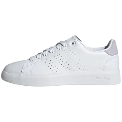 Abbildung von adidas Damen Advantage Premium Leather Shoes Schuhe, Cloud White/Cloud White/Silver Dawn, 39 1/3 EU