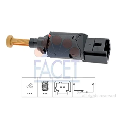 Abbildung von FACET 7.1194 Bremslichtschalter mechanisch Made in Italy OE Equivalent PEUGEOT: 206 Schrägheck, SW, Partner I Combispace