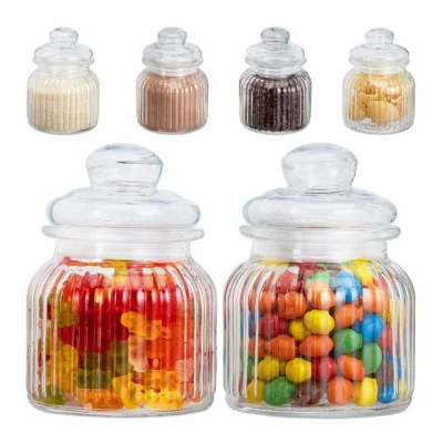 Abbildung von relaxdays Vorratsglas Vorratsgläser 6er Set 700 ml, Glas