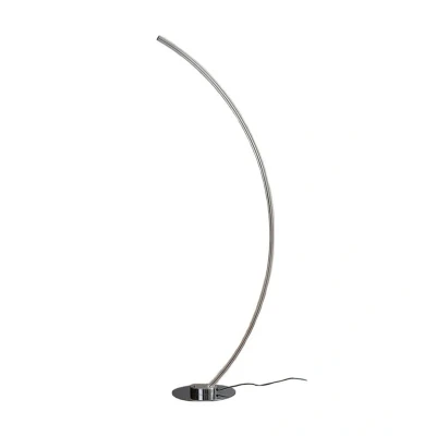 Abbildung von Lindby LED Stehlampe Amaro, dimmbar, Lampen, Farbwechsel RGB + weiß, Modern, Metall, Acryl, chrom, weiß satiniert, 1 flammig, inkl.