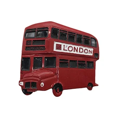 Abbildung von 3D London UK Metall Bus Kühlschrankmagnet Reise Souvenirs Heim und Küchendekoration Magnetaufkleber Kollektion