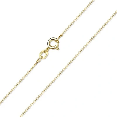 Abbildung von Materia Gliederkette Damen Gold Ankerkette 1mm K64, Sterlingsilber, vergoldet