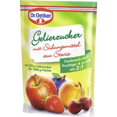 Abbildung von Dr. Oetker Gelierzucker mit Süßungsmittel aus Stevia