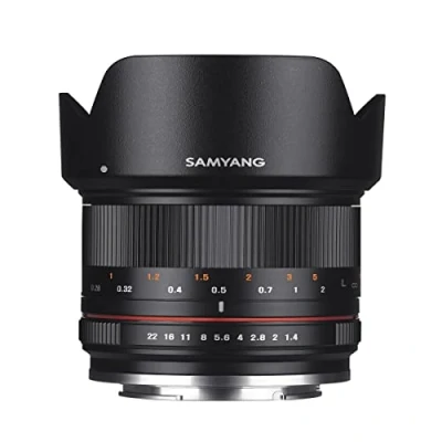 Abbildung von Samyang 21/1,4 Objektiv APS C Sony E manueller Fokus Fotoobjektiv, Weitwinkelobjektiv schwarz