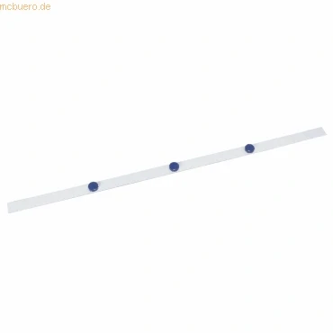 Abbildung von Maul Ferroband 100 cm x 3,5 Inklusive 3 Rundmagnete geeignet als Toniebox Regal, Bilderleiste, für Magnete und leichtes magnetisches Werkzeug Selbstklebendes Magnetband aus Stahlblech Weiß