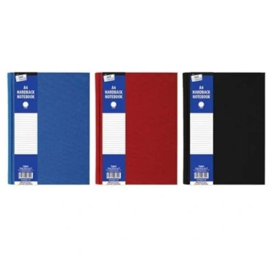 Abbildung von Just Stationery Notizblock, A4, liniert, fester Einband