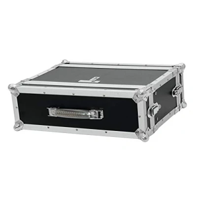 Abbildung von Roadinger Effektrack CO DD, 3HE, 24cm tief, schwarz für 483 mm Steuer und Effektgeräte (19“) 2 abnehmbare Deckel Eingebaute Rackschienen 4 Schnappschlösser stahlverstärkte Gummifüße