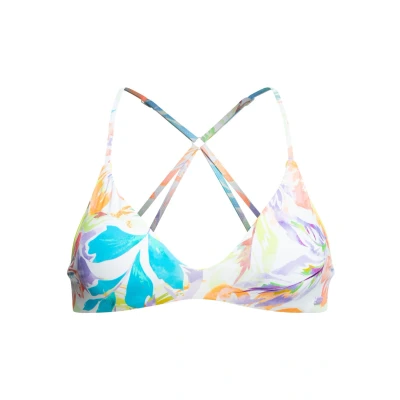 Abbildung von Roxy Retro REVO Athletic Bikinitop, Damen, Größe: Large, Snow white/pualani