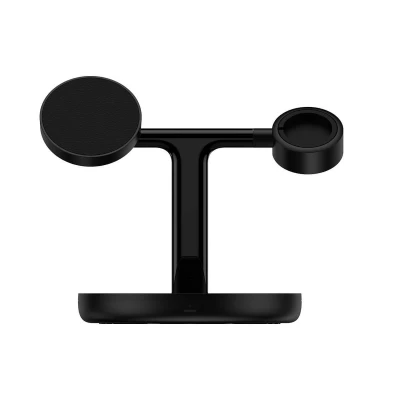 Abbildung von Baseus Wireless Charger Swan Stand 3 in 1 Magnetic with TypeC Cable 15W, 1m Black (WXTE000101)