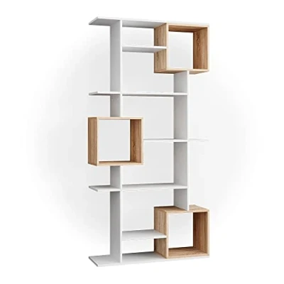 Abbildung von Vicco Raumteiler Cube, Weiß/Sonoma, 92 x 187.7 cm