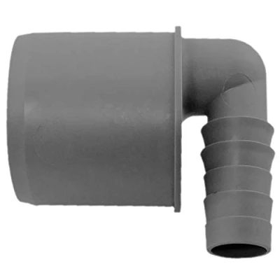Abbildung von Schlauchwinkel 90 Übergang HT Rohr auf Schlauch 3/4 Zoll (innen 18 21mm) Airfit DN 40 + 50 WUNSCHGRÖSSE einfach auswählen