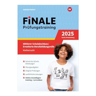 Abbildung von FiNALE Prüfungstraining Mittlerer Schulabschluss, Fachoberschulreife, Erweiterte Berufsbildungsreife Berlin und Brandenburg: Mathematik 2025 Arbeitsbuch mit Lösungsheft Lernvideos