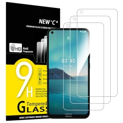 Abbildung von NEW&#039;C 3 Stück, Panzer Schutz Glas für Nokia 3.4, Frei von Kratzern, 9H Härte, HD Displayschutzfolie, 0.33mm Ultra klar, Ultrabeständig