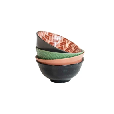 Abbildung von KitchenCraft Bowl Pattern 15 cm Set4