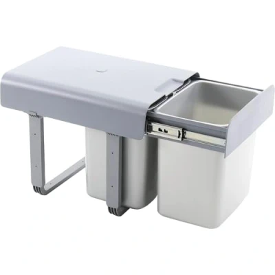 Abbildung von EKOTECH Einbau Abfallsammler Ekko 40 1 x 16/2 8 Liter Kunststoff Grau