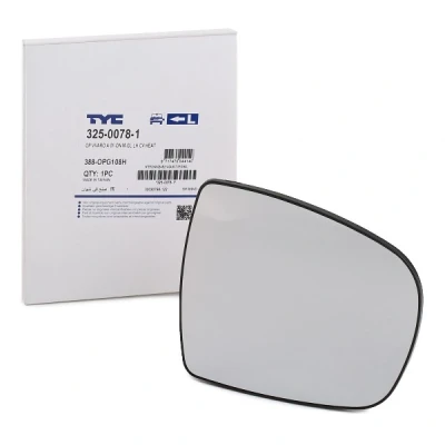 Abbildung von TYC 325 0078 1 Außenspiegelglas links oberer Teil OPEL: Vivaro A Combi, Kastenwagen, Pritsche / Fahrgestell