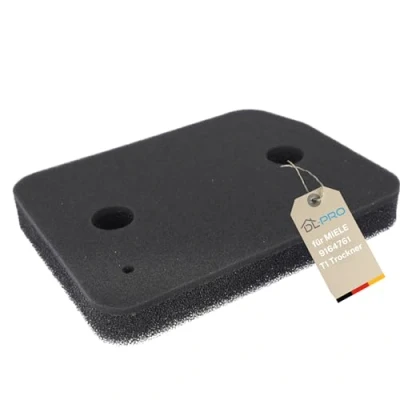 Abbildung von DL pro Filter passend für Miele 9164761 Schaumfilter 2 lagig 207x155mm Sockelfilter an Wärmetauscher Kondenstrockner Trockner