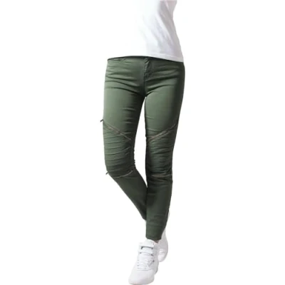 Abbildung von Urban Classics Stoffhose, Damen, Größe: 27, Olive
