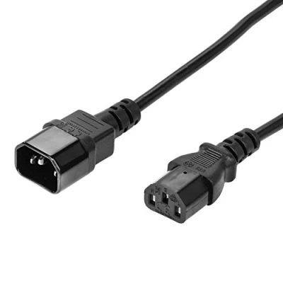 Abbildung von TPFNet Netzkabel Kaltgerätekabel Verlängerung Stromkabel 3m, Schwarz