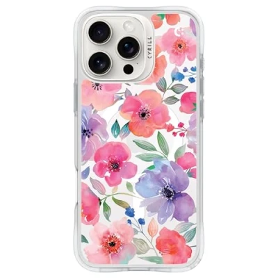 Abbildung von CYRILL von Spigen UltraSheer Mag Muster Hülle Kompatibel mit iPhone 16 Pro (2024) Watercolor Florals