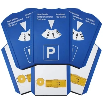 Abbildung von PROCAR Equipment Parkscheibe Auto Deutsche Qualitäts Multifunktions (Parkscheibe mit Uhr, Eiskratzer, Einkaufschip, Reifenprofilmessung und Fensterwischer (3 Stück)