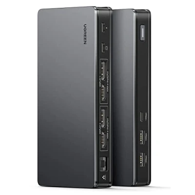 Abbildung von UGREEN Revodok Pro 209 Displaylink Docking Station Dual Display (2HDMI+2DP 4K@60Hz) für macOS M1 M2 MacBook &amp; Windows (mit integriertem Treiber), kompatibel mit M4 Mac Mini