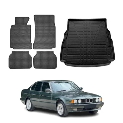Abbildung von OMAC 1209YPS 484 Fußmattensatz Gummi 5 schwarz BMW: Limousine