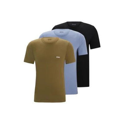 Abbildung von BOSS 3 PACK Nachtwäsche Shirt, Herren, Größe: Large, Black/blue/green