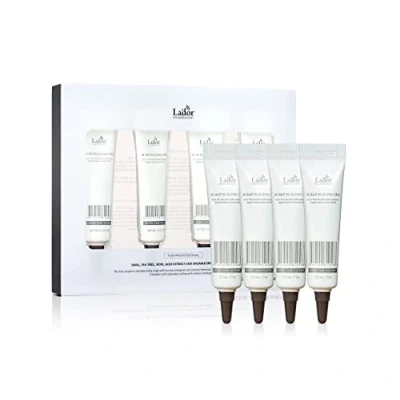 Abbildung von LA&#039;DOR Scalp Scaling Spa Hair Treatment 15g x 4ea Haarspülung Peeling Wirkstoff Kopfhaut Tiefenreinigung Hornschicht Überschüssiges Öl Gesunde Ohne Schuppen