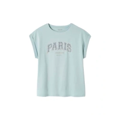 Abbildung von Vertbaudet Tshirt print für Kinder, Größe: 116, Himmelblau