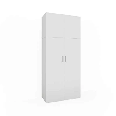 Abbildung von Vicco Aktenschrank Ingo, Weiß/Anthrazit, 80 x 183 cm